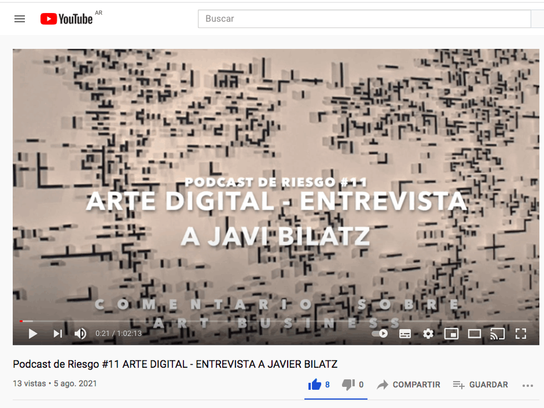 Podcast de Riesgo #11 ARTE DIGITAL - ENTREVISTA A JAVIER BILATZ